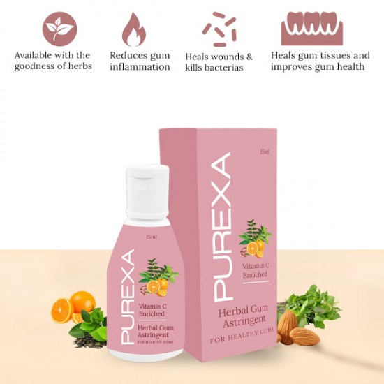 Buy Herbal Gum Astringent PUREXA Online at Lowest Best Price